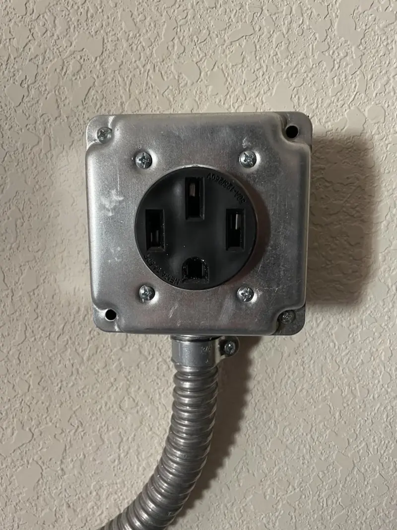 NEMA 14-50 outlet installed for Smart Home Electrical in Portland